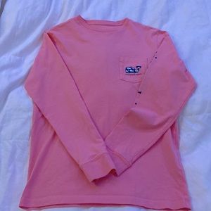 Vineyard Vines Girls Pink Long Sleeve